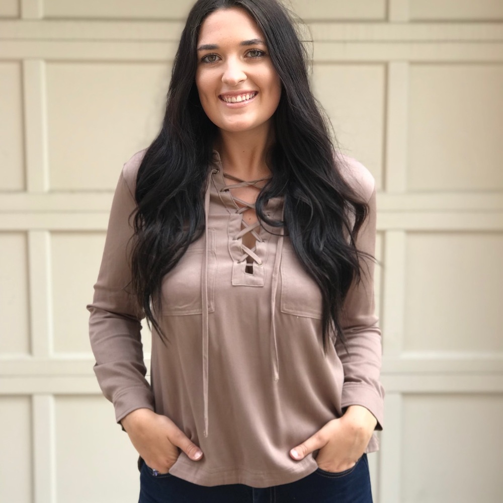 Coffee Long Sleeve Top